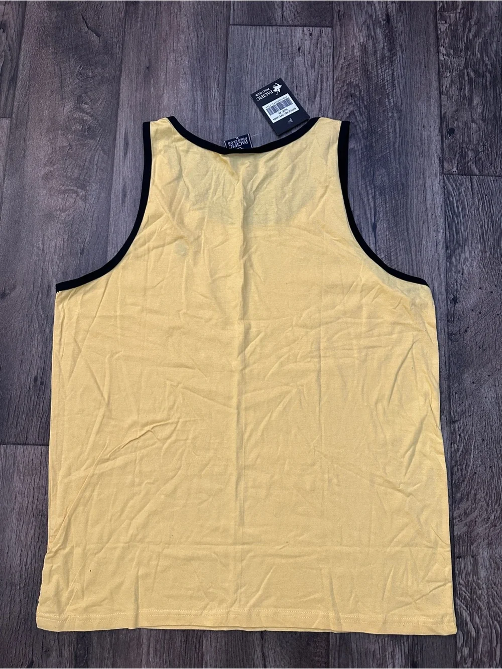 Pacific Polo Club 100% Cotton Activewear Sporty Tank Top Youth Boys Sz XL Yellow